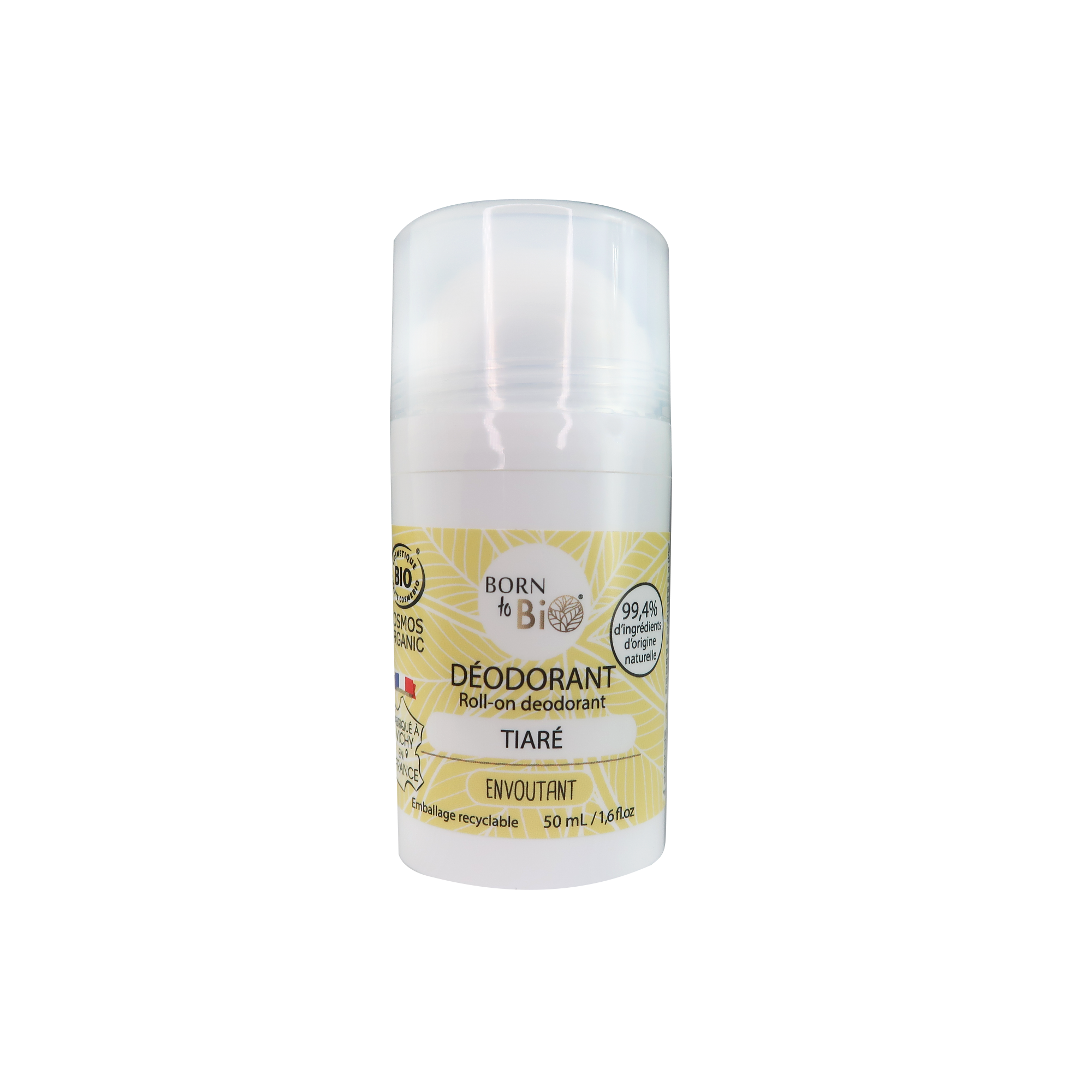 Deodorant Bio roll on Tiare, 50 ml, Born to Bio