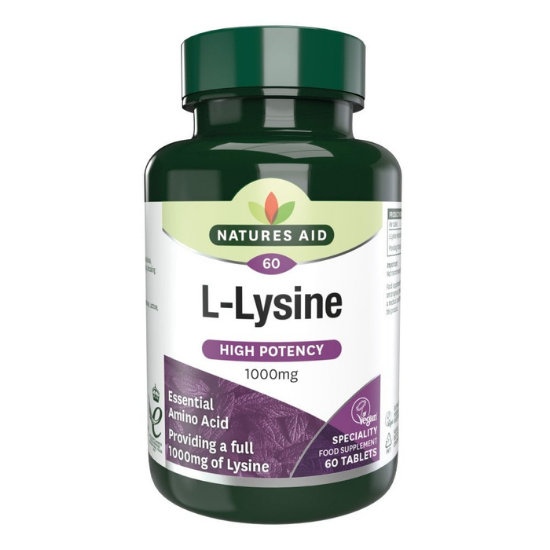 L-Lysine 1000 mg, 60 tablete, Natures Aid