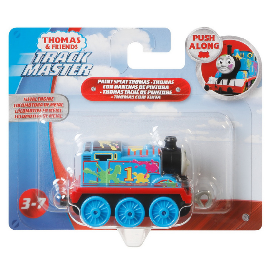 Locomotiva cu vagon push along cu pete colorate, +3 ani, Thomas & Friends