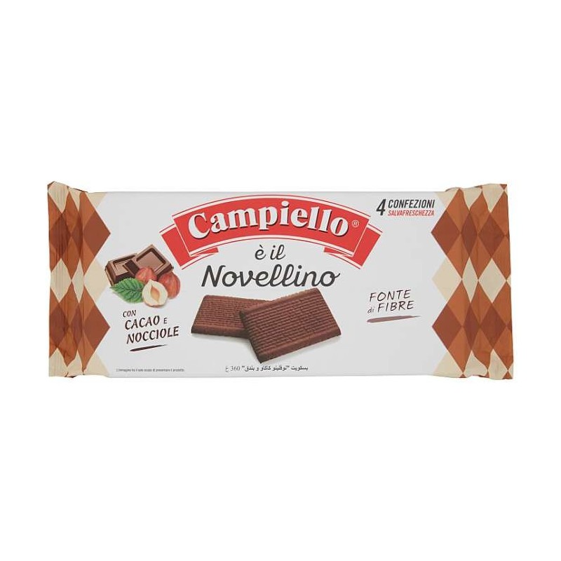 Biscuiti cu ciocolata Novellino, 340 g, Campiello