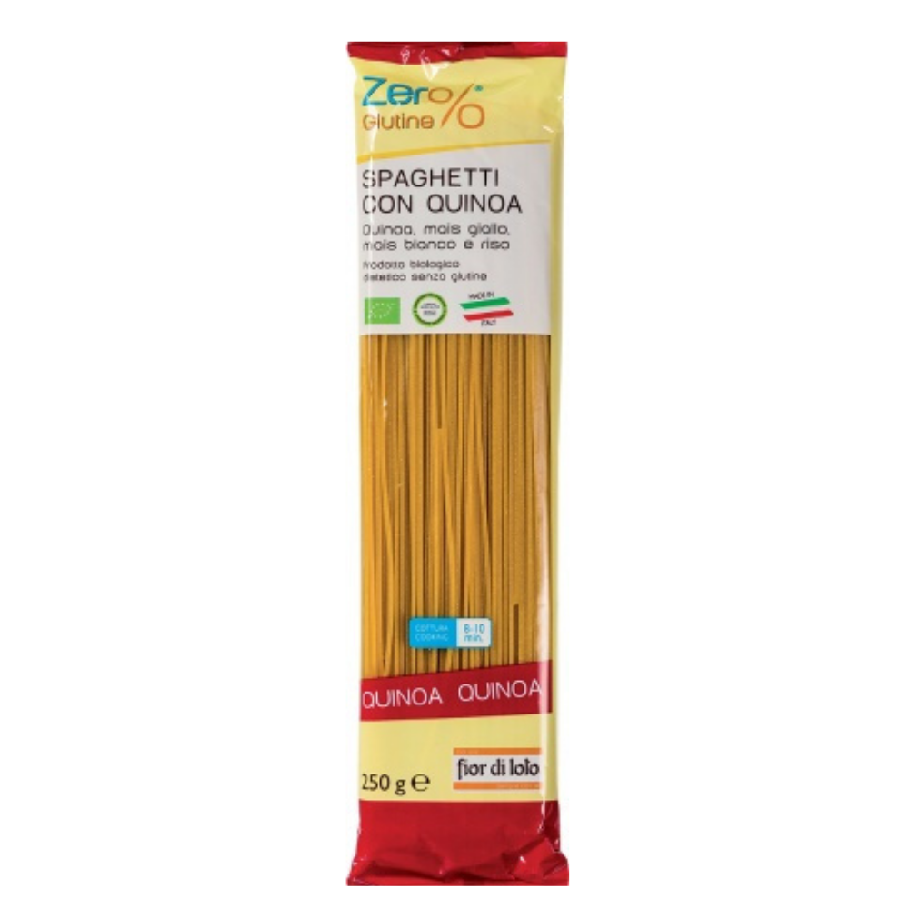 Spaghete Bio cu quinoa fara gluten, 250g, Fior di Loto