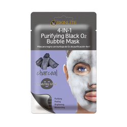 Masca 4in1 purificatoare cu Bule de Oxigen & Pudra de Carbune, 20 g, Skinlite