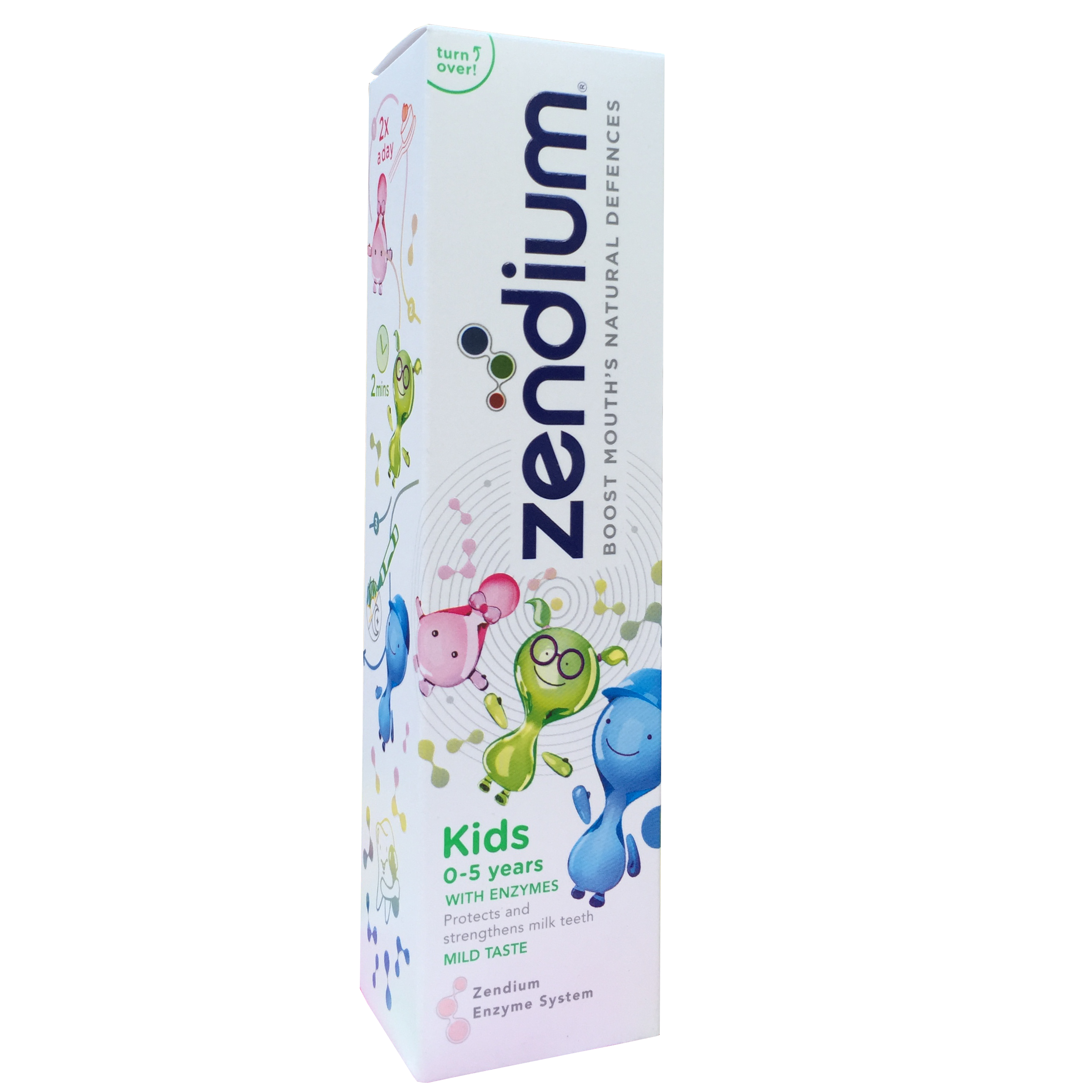Pasta de dinti pentu copii, Zendium Kids, 0-5 ani, 75 ml, Unilever