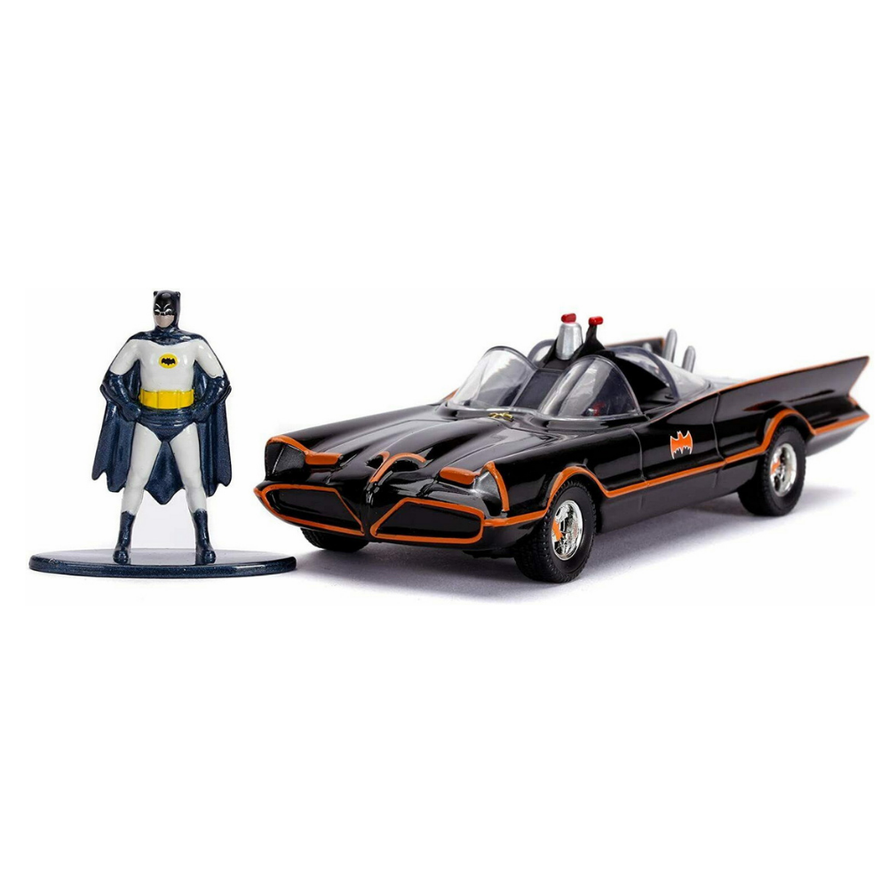 Masina Batmobile Classic si figurina Batman, +8 ani, Jada