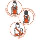 Sistem de purtare pentru copii Port-Bebe XT, Petit Prince Lune, Manduca 499560