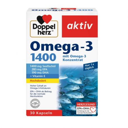Omega 3, 1400 mg, 30 capsule, Doppelherz