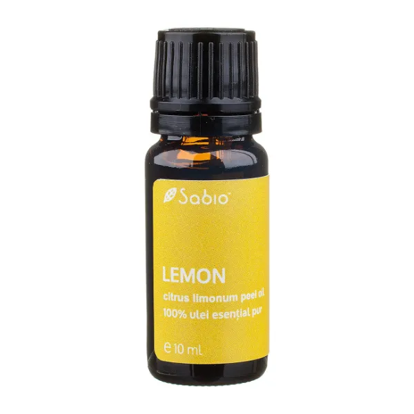 Ulei 100% pur esential Lemon, 10 ml, Sabio