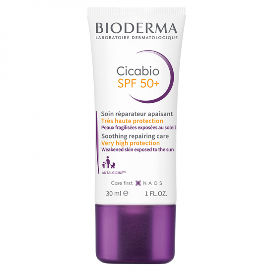 Crema reparatoare SPF 50+ Cicabio, 30 ml, Bioderma