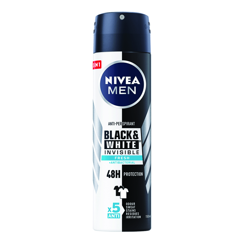 Deodorant spray Black&White Fresh, 150 ml, Nivea Men