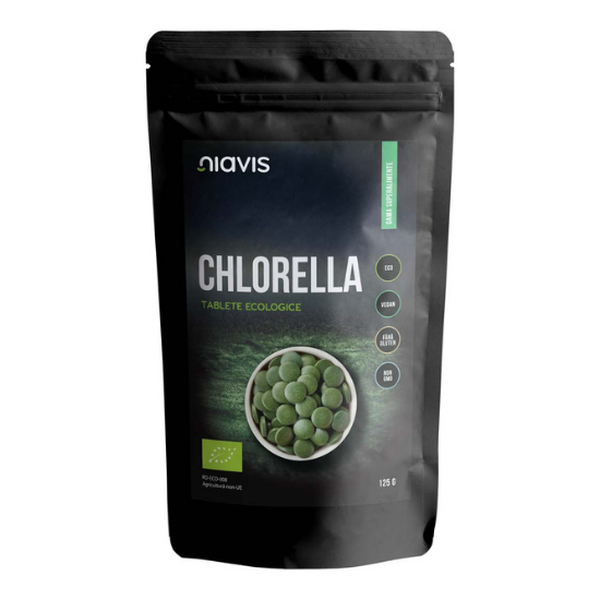 Chlorella tablete ecologice, 125 gr, Niavis Bio 