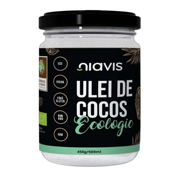 Ulei Bio de cocos extravirgin, 450gr/500ml, Niavis Bio