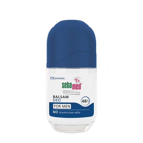 Deodorant balsam roll-on pentru barbati, Sensitive, 50 ml, Sebamed