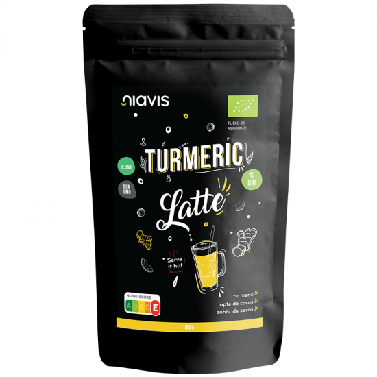 Turmeric Latte pulbere ecologica, 150g, Niavis Bio