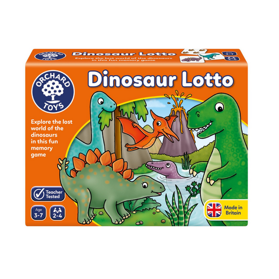 Joc educativ Dinozaur Lotto, +3 ani, Orchard