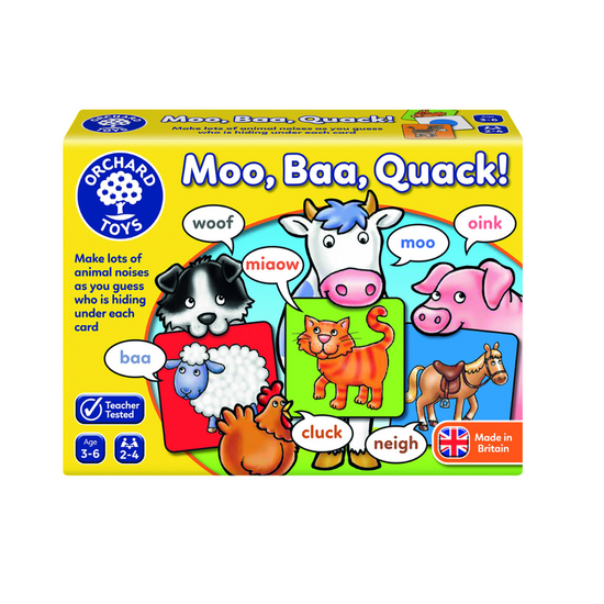 Joc educativ Moo, Baa, Quack, +3 ani, Orchard