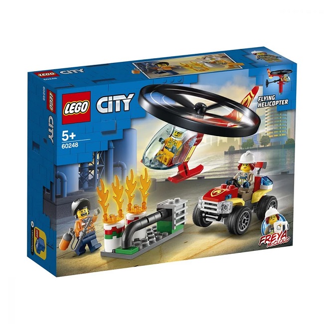 Interventie cu elicopterul de pompieri 60248, +5 ani, Lego City