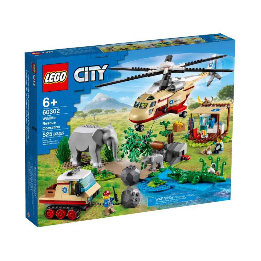 Operatiunea de salvare a animalelor salbatice Lego City, +6 ani, 60302, Lego