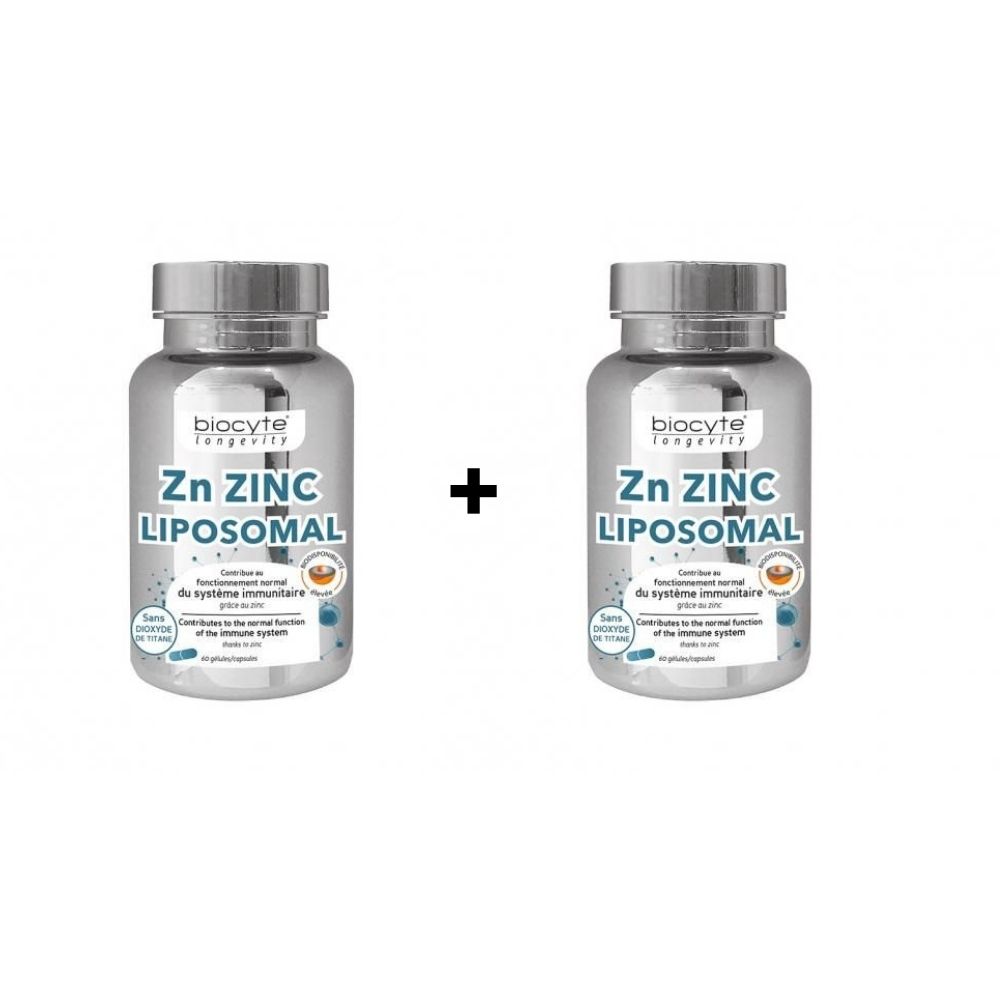 Pachet Zinc Lipozomal, 2x60 capsule, Biocyte