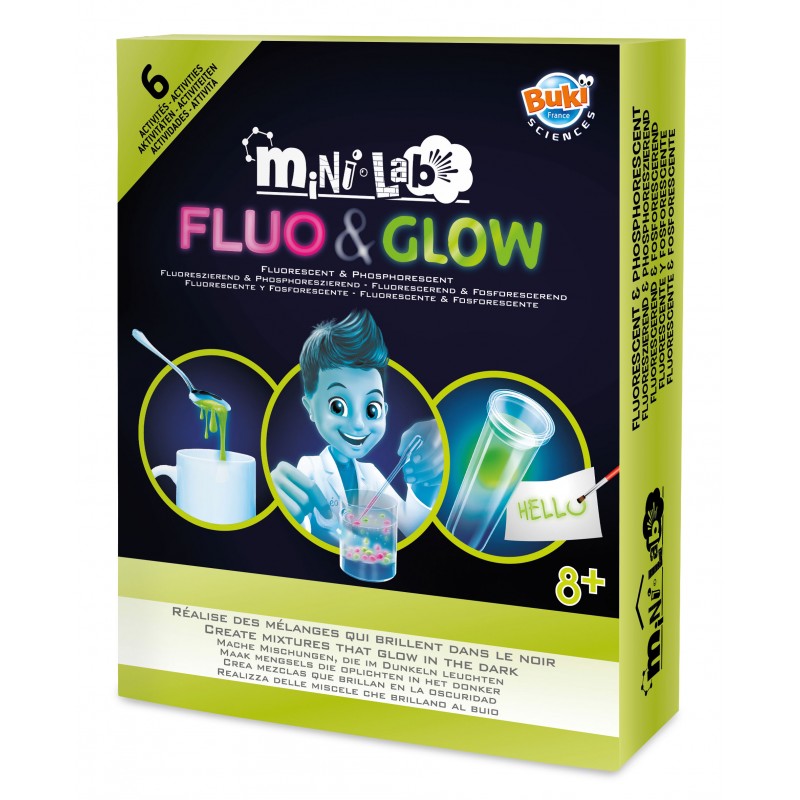 Mini Laboratorul Fluo & Glow, +8 ani, Buki