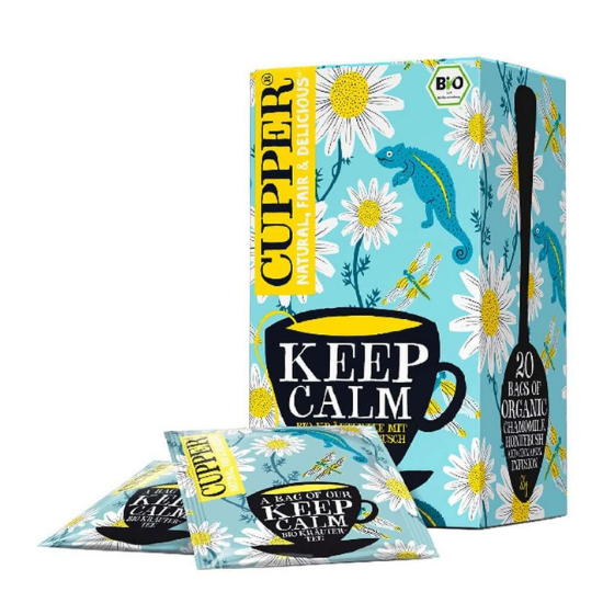 Ceai Bio Keep Calm, 20 plicuri x 1.75 g, Cupper