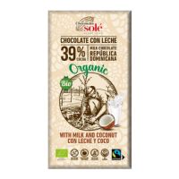 Ciocolata cu lapte si cocos Bio, 100 g, Chocolates Sole