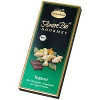 Ciocolata amaruie cu bucatele de ghimbir Amore Bio, 100 g, Liebhart`s