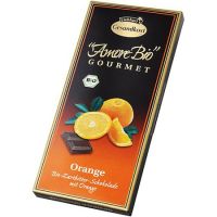 Ciocoalata amaruie cu portocale Amore Bio, 100 g,  Liebhart`s