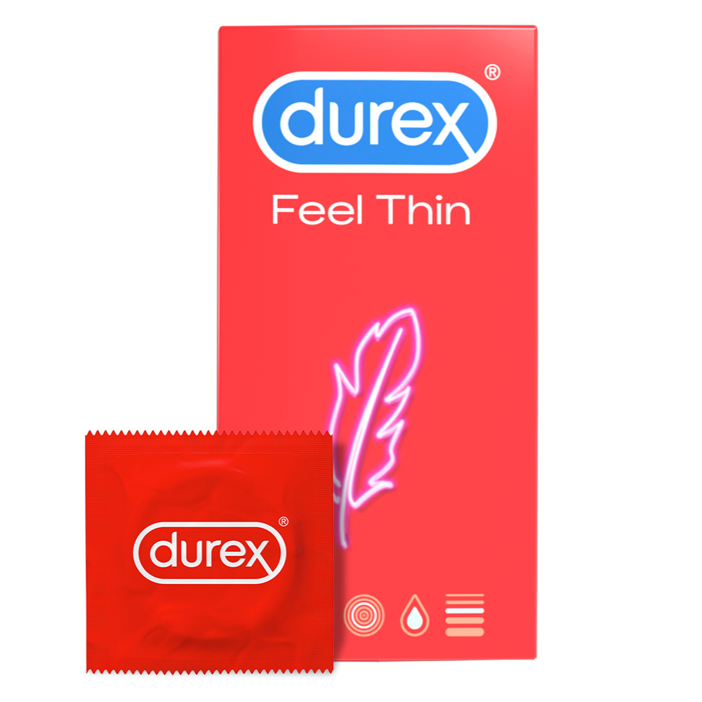 Prezervative Feel Thin, 12 bucati, Durex