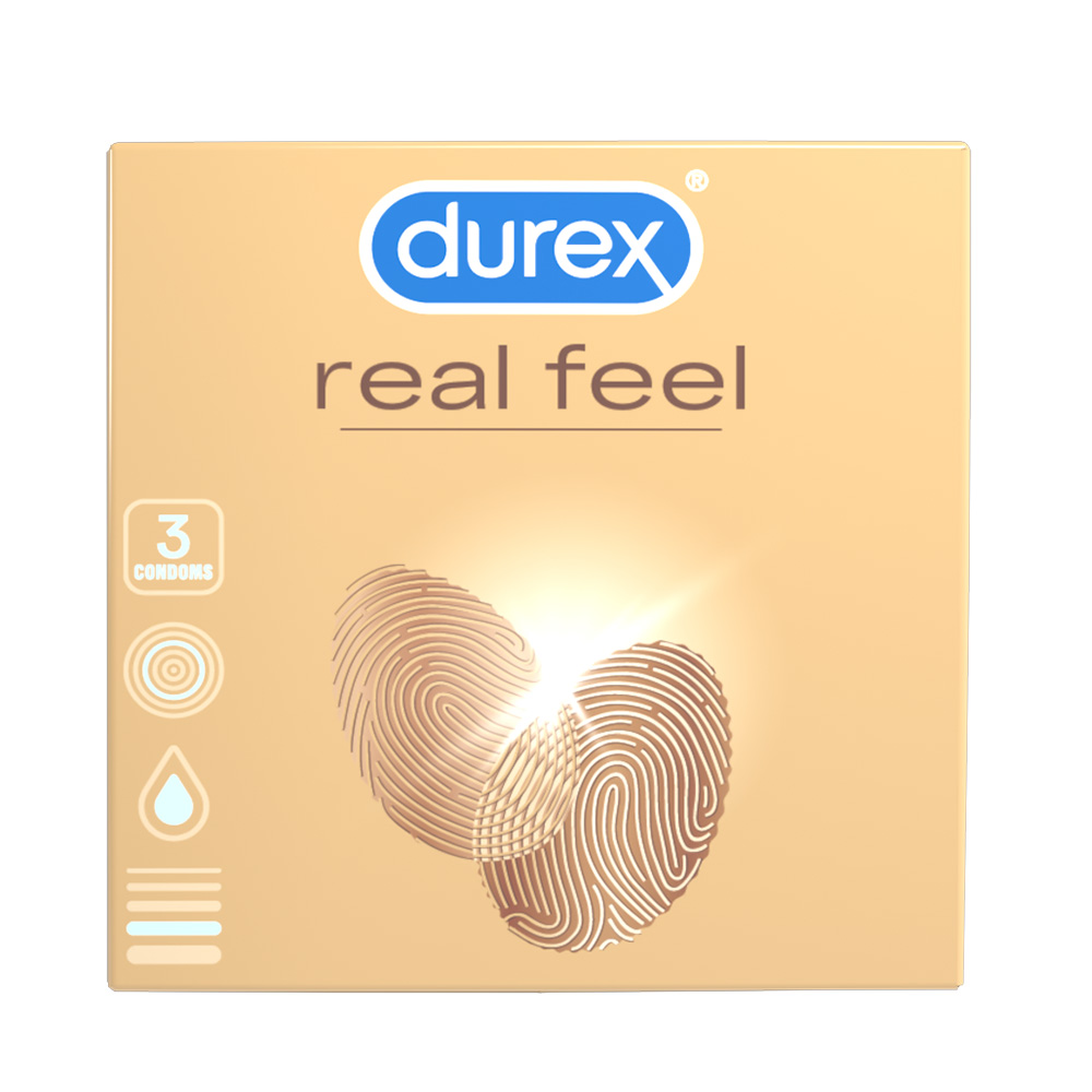 Prezervative Real Feel, 3 bucati, Durex