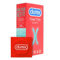 Prezervative Feel Thin Slim Fit, 10 buc, Durex