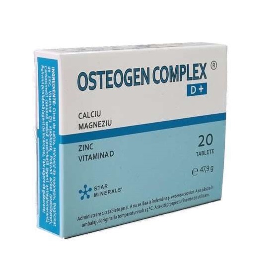 Osteogen Complex D+, 20 tablete, Saga Laboratories