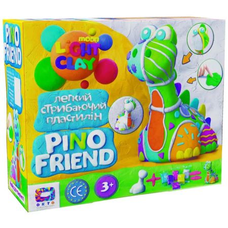 Set de creatie cu argila usoara Pino Friend Dino