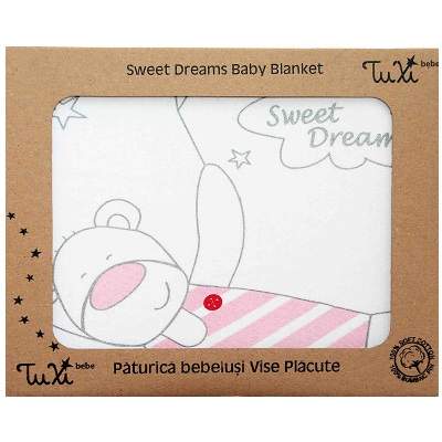 Paturica Sweet Dreams, 70x90 cm, Urs Alb-Roz, Tuxi Brands