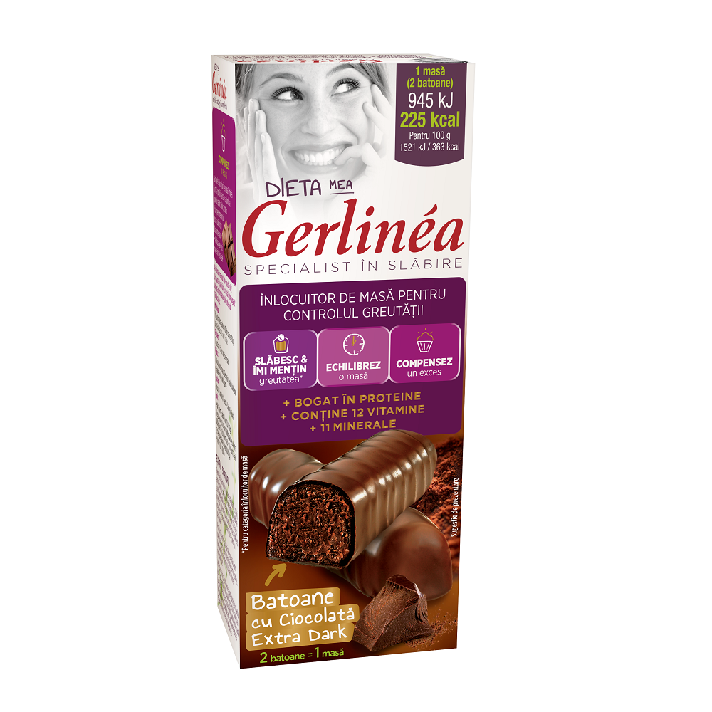Mini pack baton cioco extra dark, 62 g, Gerlinea