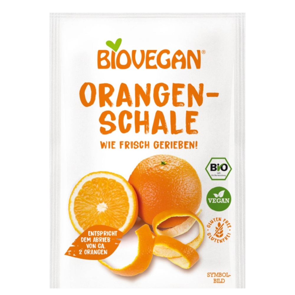 Coaja rasa de portocala Bio, 9 g, Biovegan