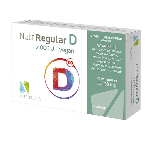 NutriRegular vitamina D, 2000 UI, 60 cpr, Nutrileya