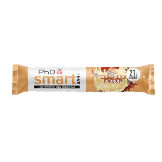 Baton proteic PhD Smart Bar, 64 g, White Choc Blondie, PhD Nutrition