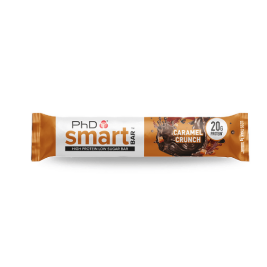 Baton proteic PhD Smart Bar, 64 g, Caramel Crunch, PhD Nutrition