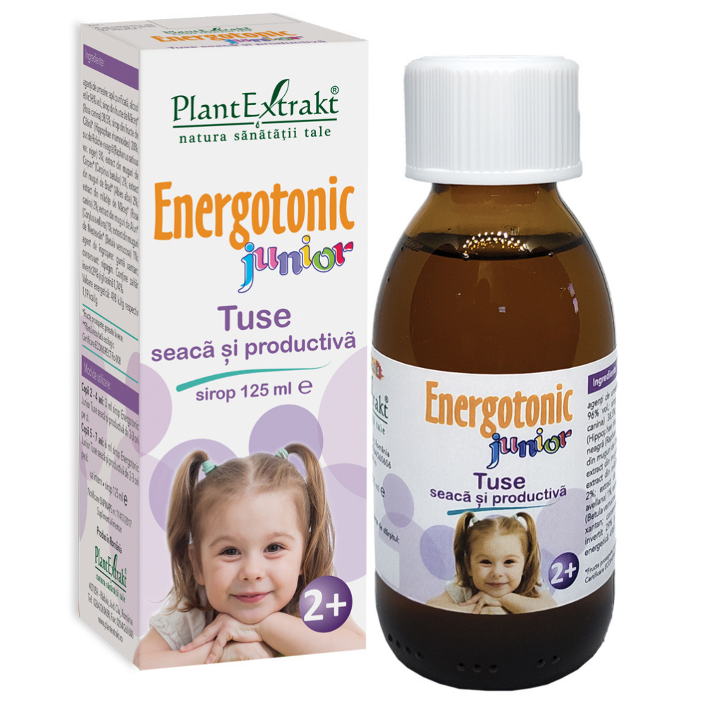 Energotonic Junior Tuse seaca si productiva, 125 ml, Plant Extrakt