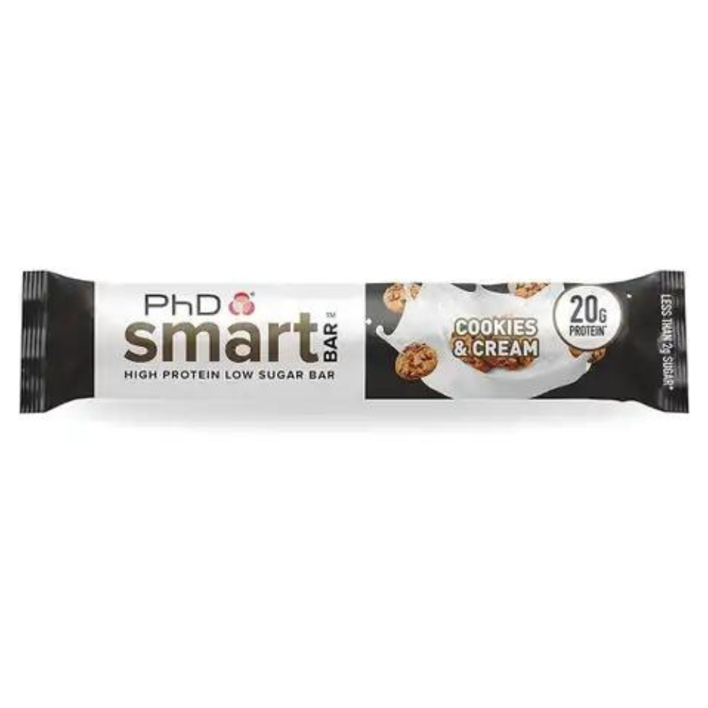 Baton proteic PhD Smart Bar Cookies & Cream, 64 g, PhD Nutrition