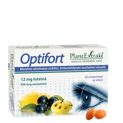 Optifort, 12 mg luteina, 30 comprimate, Plant Extrakt