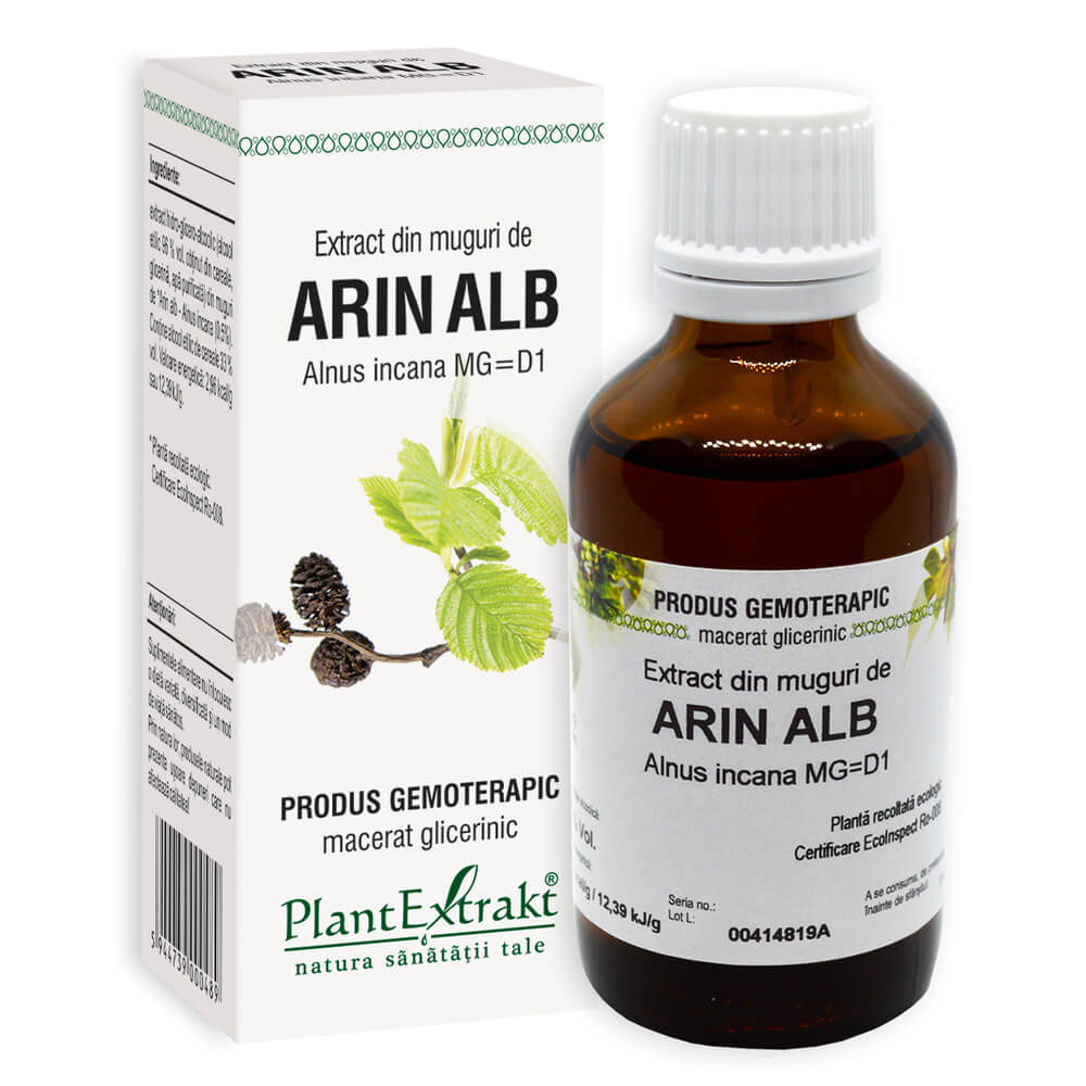 Extract din muguri de Arin Alb, 50 ml, PlantExtrakt