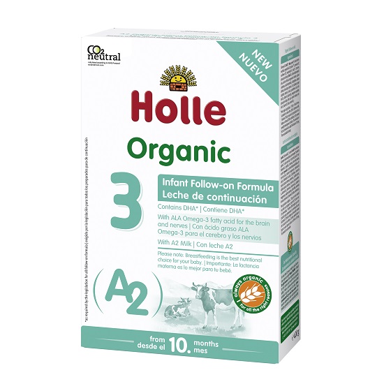 Formula de lapte praf Bio A2, Formula 3, de la 10 luni, 400 gr, Holle