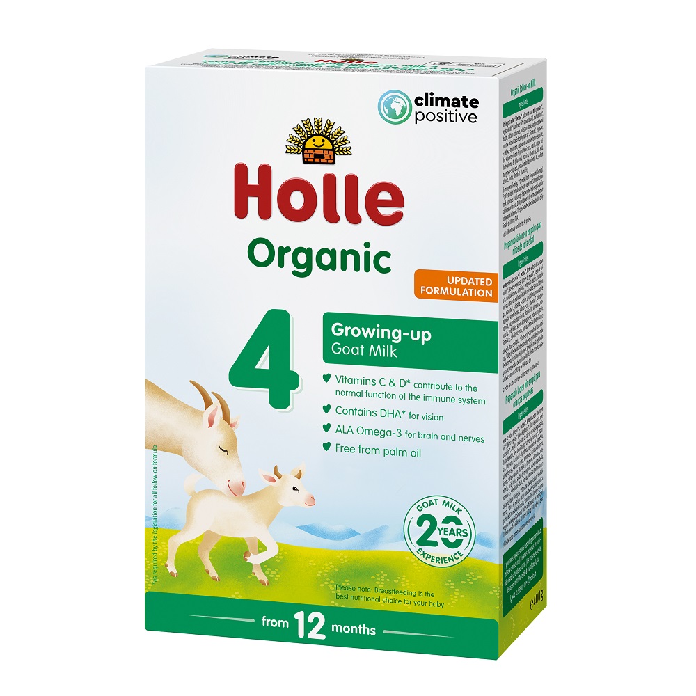 Lapte praf de capra Bio Formula 4 pentru sugari, de la 12 luni, 400 gr, Holle