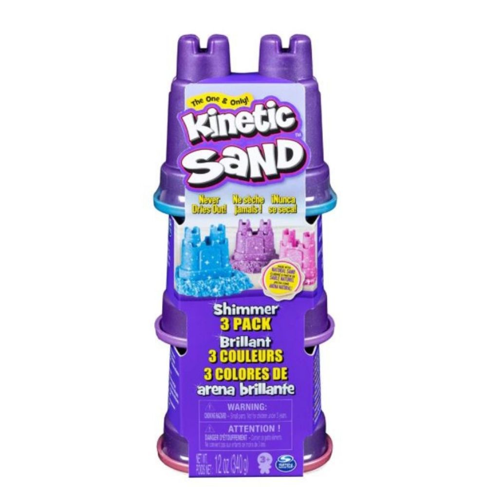 Set rezerve 3 culori, Shimmer, +3 ani, Kinetic Sand