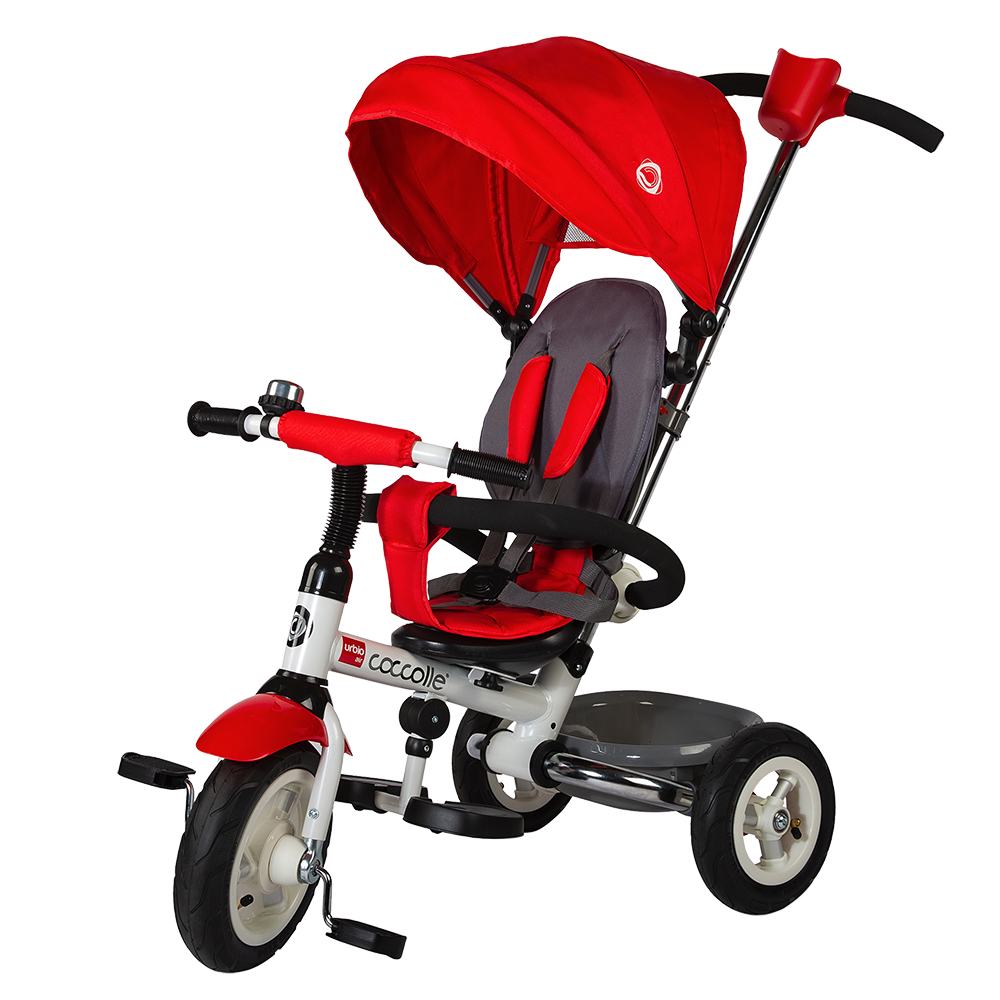 Tricicleta pliabila multifuctionala pentru copii Urbio Air, Rosu, Coccolle