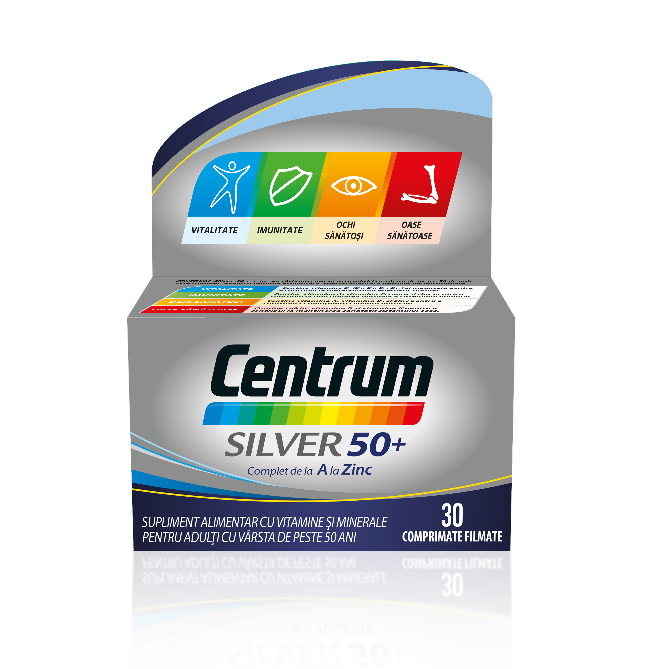 Centrum Silver 50+ Complet A-Z, 30 comprimate, GsK