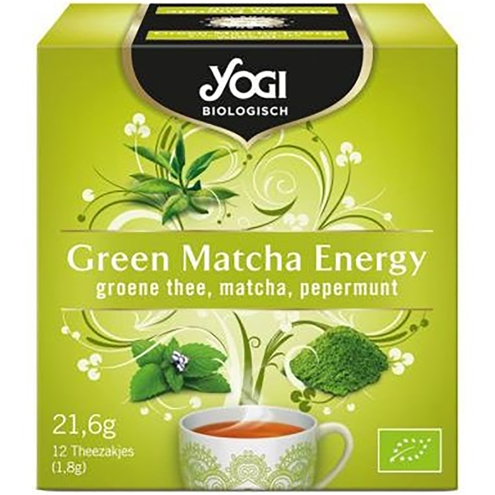 Ceai Bio Green Matcha Energy, 12 plicuri, Yogi Tea