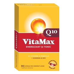 Energizant si tonic VitaMax Q10, 30 capsule, Omega Pharma