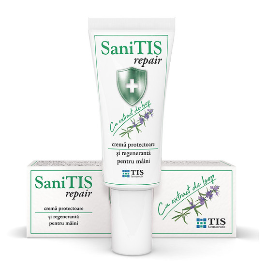SaniTis crema protectoare si regeneranta pentru maini